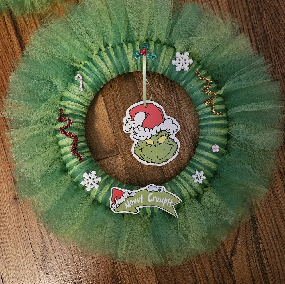 Handmade Grinch Wreath